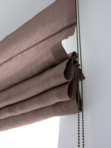 Rimska zavesa šir. 100 cm Heavy Linen 10 barv