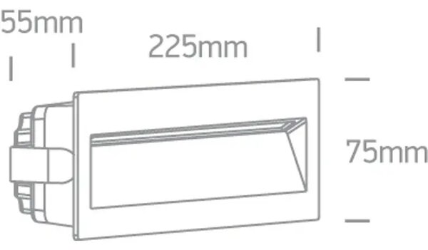 VANJSKA UGRADBENA ZIDNA LED SVJETILJKA ANTRACIT 6W CCT IP65 DARK LIGHT 550lm DM68068C/AN/V