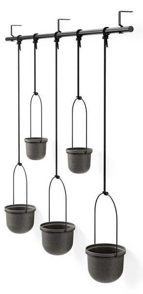 Umbra Komplet stenskih cvetličnih loncev Umbra 2 x O10 cm / 3 x O15 cm
