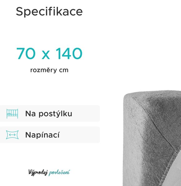 Frotirna rjuha za otroško posteljico marelična 70x140 cm