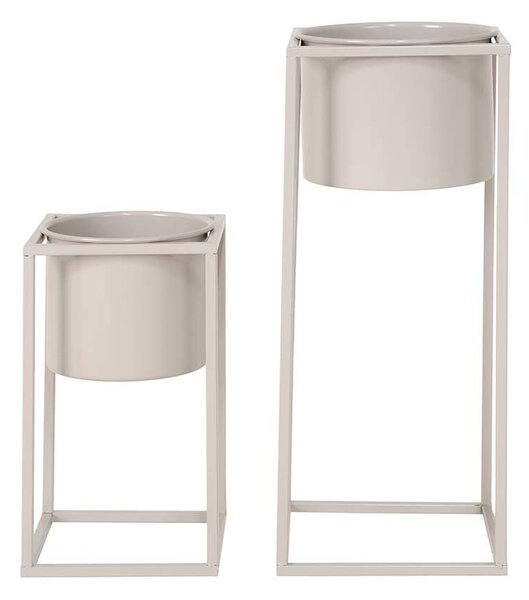 House Nordic Komplet cvetličnih lončkov s stojalom House Nordic Marla 17 x 31 / 19,5 x 50,5 cm 2-pack