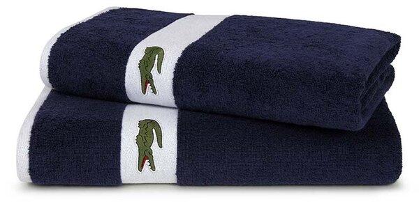 Lacoste Srednje velika bombažna brisača Lacoste 70 x 140 cm