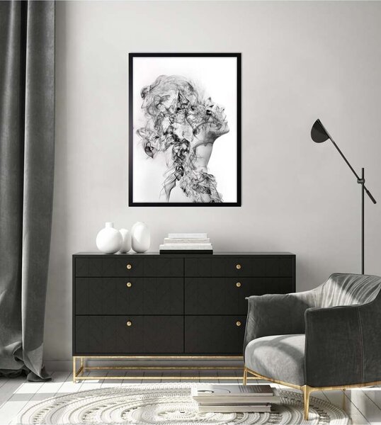 Stenska dekoracija iz papirja v okvirju 50x70 cm