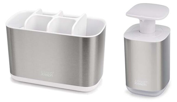 Joseph Joseph Dozirnik za milo in držalo za ščetke Barthroom Beauties 2-pack
