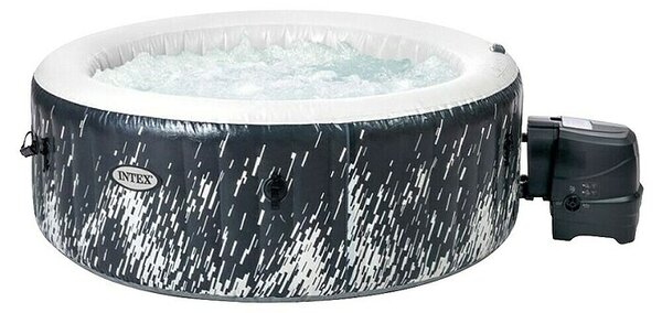 Intex Pure Spa Masažna kad Glow Deluxe (196 x 71 cm, Črna, Bela)