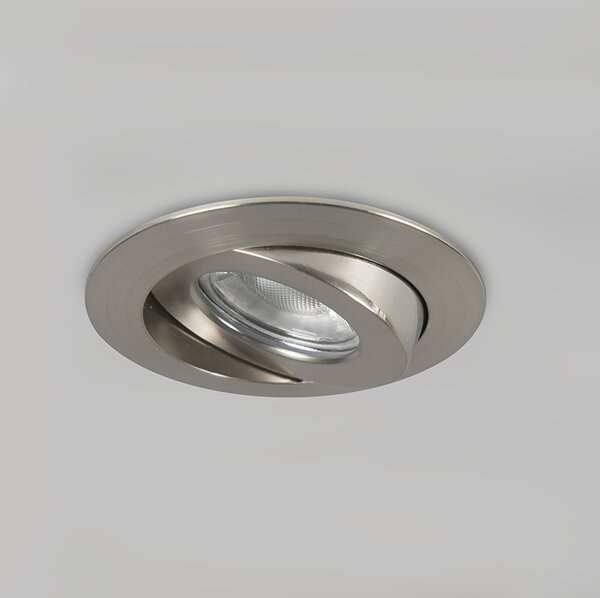 Set 3 vgradnih reflektorjev jekla, vključno z LED IP44 - Relax LED