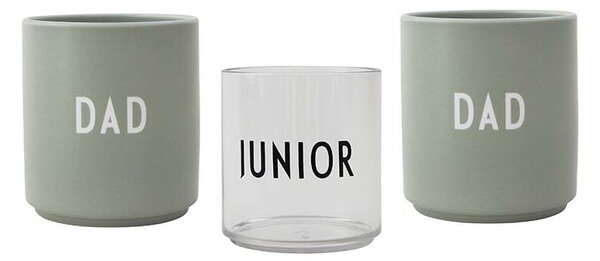 Design Letters Komplet skodelic Design Letters Family Gift Box 175 ml 3-pack