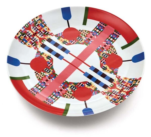 Alessi Desertni krožnik Alessi Holyhedrics 30 cm