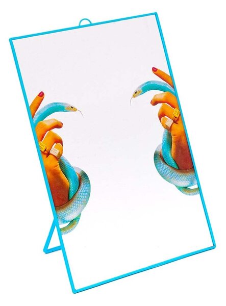 Seletti Stensko ogledalo Seletti Big Hands with Snakes 30 x 40 cm