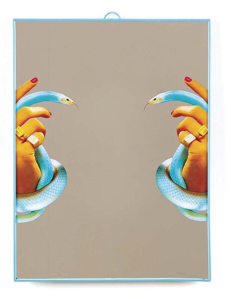 Seletti Stensko ogledalo Seletti Big Hands with Snakes 30 x 40 cm