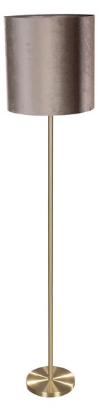 Talna svetilka medenina s senčnikom iz žameta taupe 50cm - Simplo