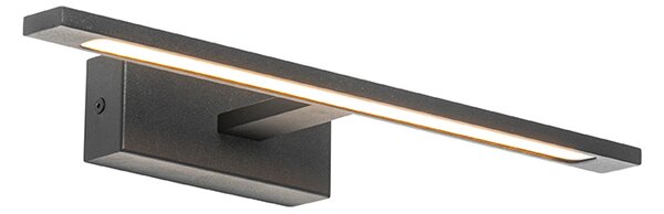 Sodobna stenska svetilka črna 41,5 cm, vključno z LED IP44 - Jerre