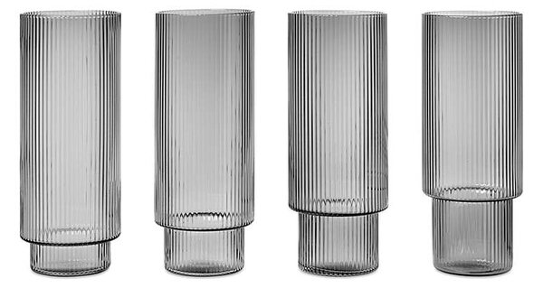 Ferm Living Set kozarcev za pijačo ferm LIVING Ripple 300 ml 4-pack