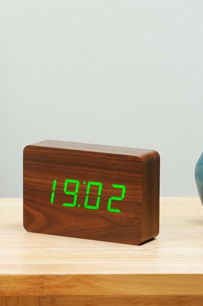 Gingko Design Namizna ura Gingko Design Brick Click Clock