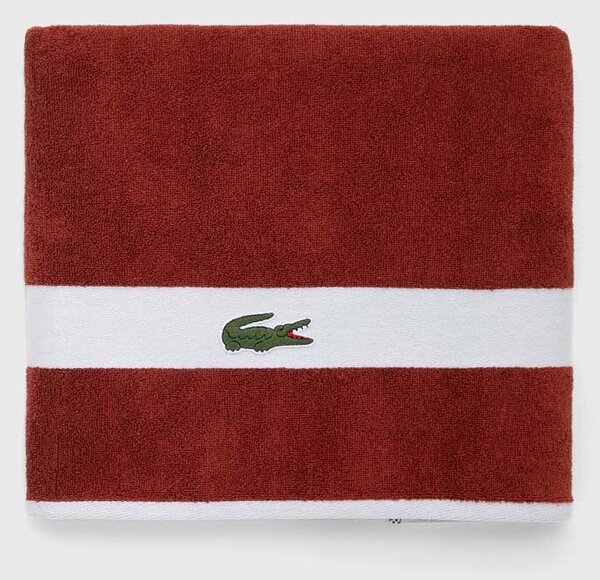 Lacoste Srednje velika bombažna brisača Lacoste L Casual Terre Battue 70 x 140 cm