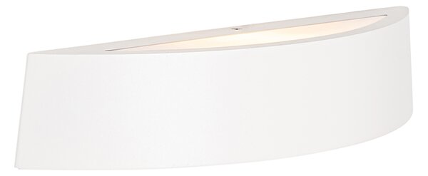Moderna zunanja stenska svetilka bela IP44 - Caz