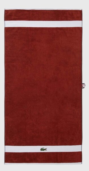 Lacoste Srednje velika bombažna brisača Lacoste L Casual Terre Battue 70 x 140 cm