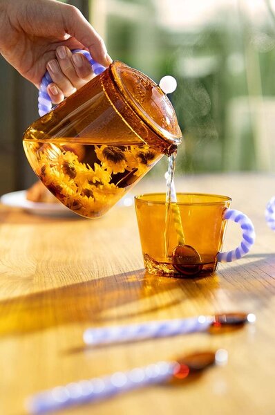 &k amsterdam Vrč za čaj &k amsterdam Teapot Duet Amber