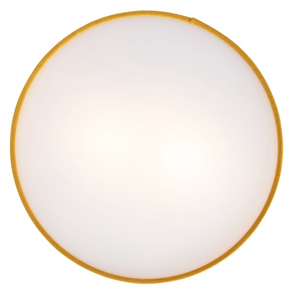 Sodobna stropna svetilka oker 40 cm z zlatim notranjim delom - Drum