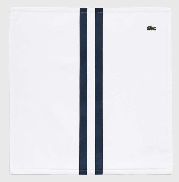 Lacoste Bombažna prevleka za blazino Lacoste L Ruban Blanc 45 x 45 cm