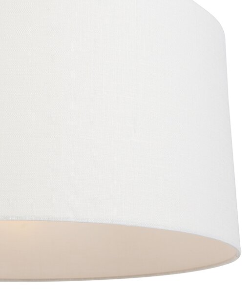 Moderna viseča svetilka bela z belim odtenkom 50 cm - Combi 1