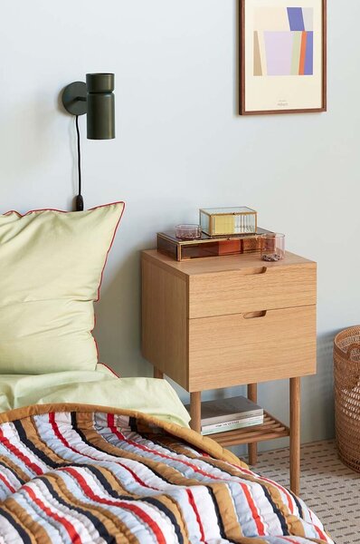 Hübsch Komplet bombažne posteljnine Hübsch Aki Bed Linen, 80x80/140x200 cm
