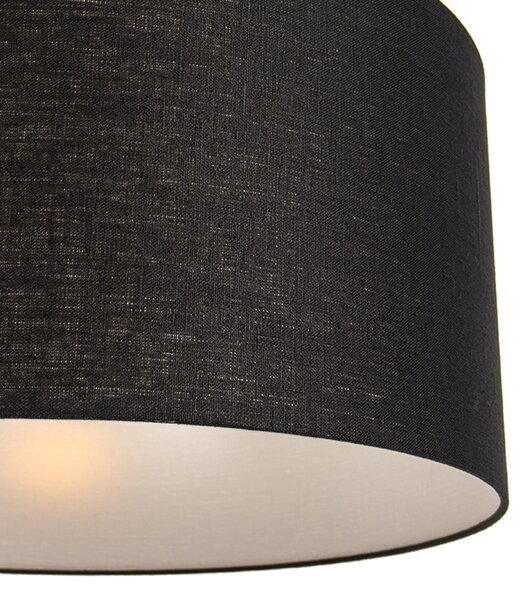Moderna viseča svetilka bela s črnim odtenkom 50 cm - Combi 1