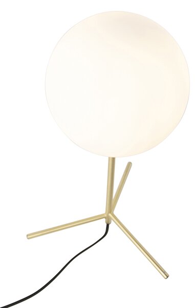 Art Deco namizna svetilka medenina z opalom 45,5 cm - Pallon