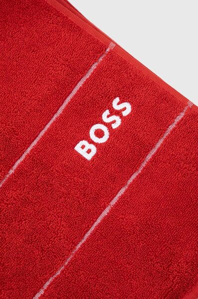 BOSS Velika bombažna brisača BOSS Plain Red 100 x 150 cm