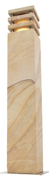 Sodobna zunanja talna svetilka peščenjak 70 cm - Grumpy