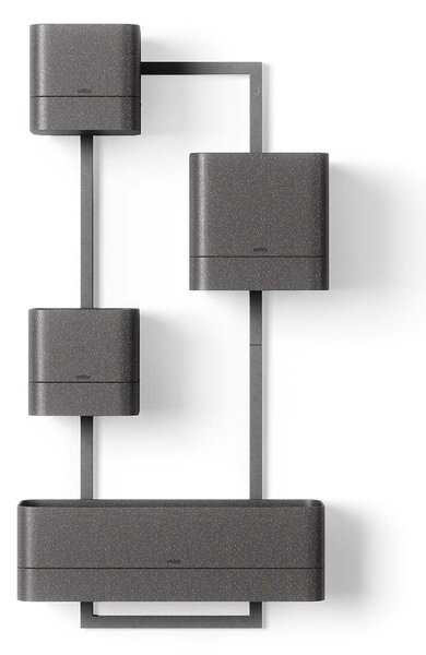 Umbra Komplet stenskih cvetličnih loncev Umbra Cubiko 35,6 x 72,6 cm