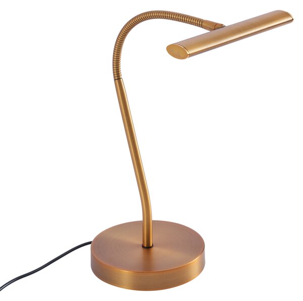 Art Deco namizna svetilka bronasta, vključno z LED - Tableau