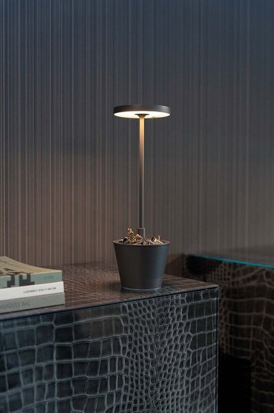 Zafferano Led brezžična namizna svetilka Zafferano Paldina Reverso