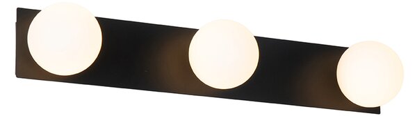 Sodobna stenska svetilka črna 48 cm IP44 3-luč - Cederic