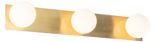 Sodobna stenska svetilka zlata 48 cm IP44 3-luč - Cederic
