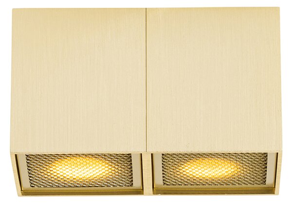 Dizajnerski reflektor zlato 2-luč - Qubo Honey