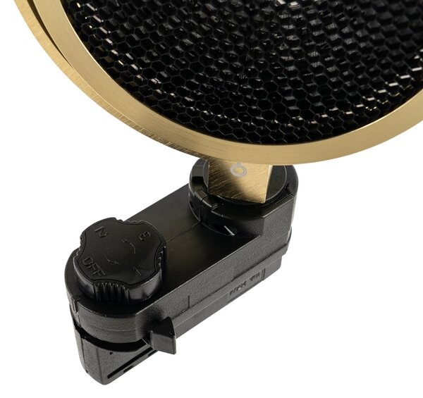 Moderni 3-fazni tirni reflektor zlato - Master 111 Honey