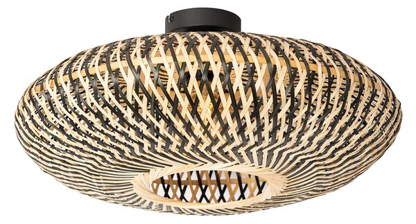 Orientalska stropna svetilka črna bambus 50 cm - Ostrava