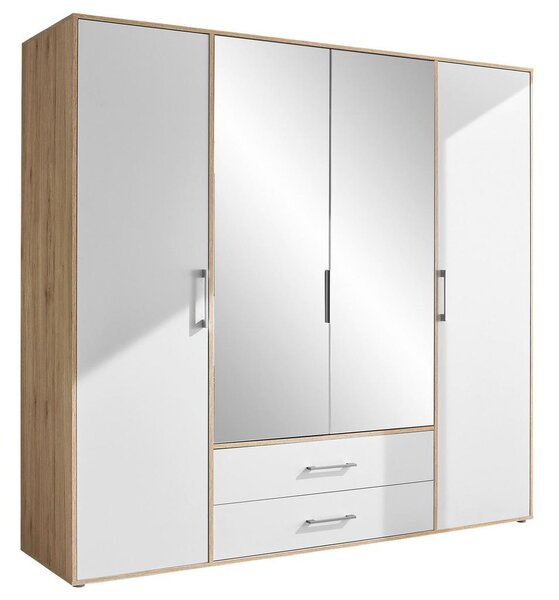 Modern Living Omara S Klasičnimi Vrati Lembo, Bela, Barva Hrasta