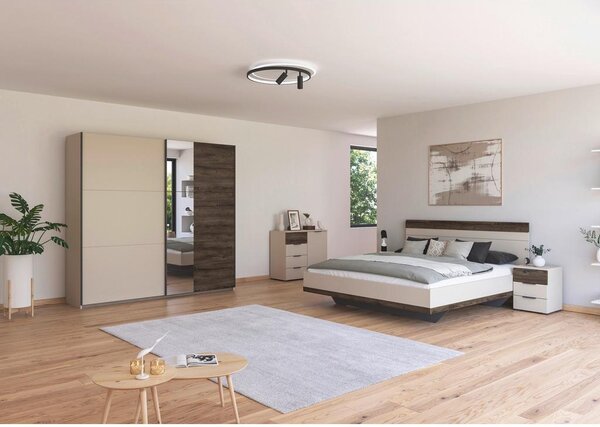 Premium Living Omara Z Drsnimi Vrati Sajo, Barva Šampanjca, Barva Hrasta