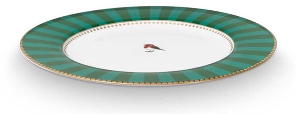 Pip Studio Komplet plitvih krožnikov Pip Studio Love Birds Stripes Eme 25,5 cm 6-pack