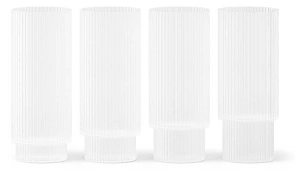 Ferm Living Set kozarcev za pijačo ferm LIVING Ripple 300 ml 4-pack