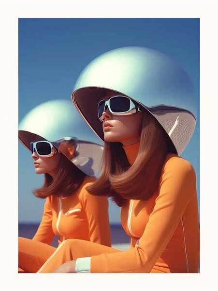 HARTMAN Plakat a.i. art HARTMAN Retro Future 05 45,72 x 60,96 cm
