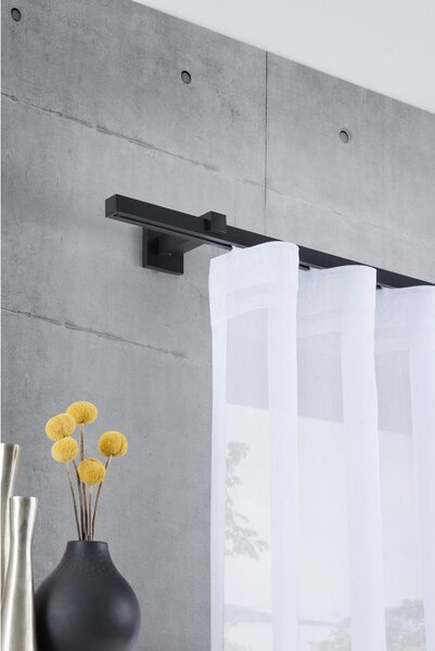 SET ZA DROG ZA ZAVESE 120 cm črna