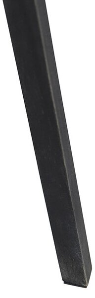 Stoječa svetilka z lesenim stojalom črne barve z belim odtenkom 50 cm - Tripod Classic