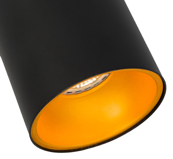 Pametni reflektor črn z zlatom, vključno z virom svetlobe WiFi GU10 - Deep