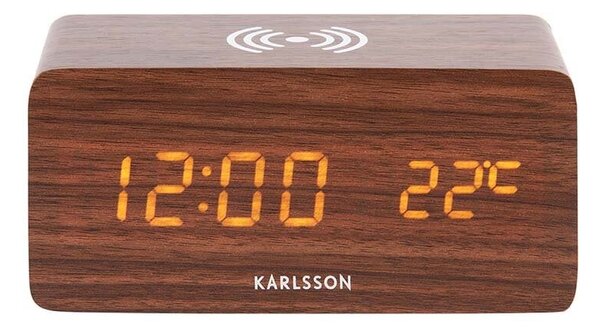 Karlsson Budilka z brezžičnim polnilnikom Karlsson