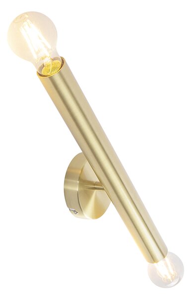 Stenska svetilka Hotel Chic Gold 2-Lights - Tubi