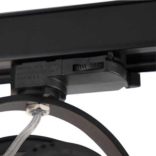 LED 3-fazni tirni reflektor črne barve 15W 2700K vključno z AR111 - Expert