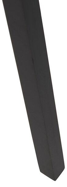 Stoječa svetilka s stativom črno lesena s črnim odtenkom 50 cm - Puros
